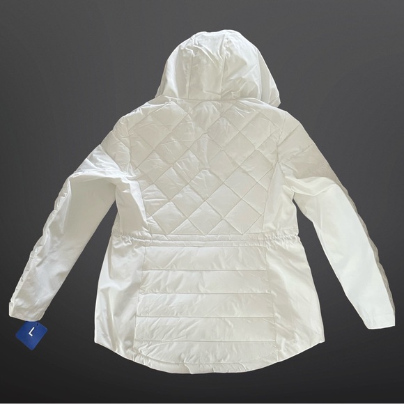 Tommy Hilfiger Womens Ladies Quilted Winter Jacket White Size Large - Picture 4 of 6